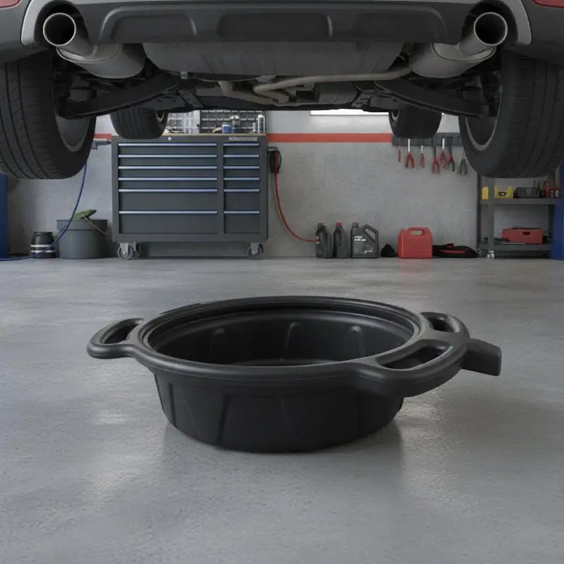 10L Oil Receiving Basin Oil Change Drain Pan Cleaning Oil Drain Container Leakproof for Car Motorcycle Auto Repair Tool