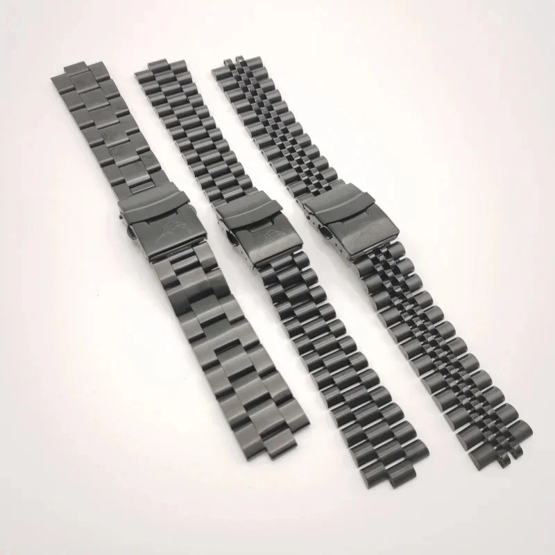 22mm Premium Steel Metal Strap for Casio Duro MDV106 Jubilee Curved End Multi-Color Deployment Clasp Men Replacement Watch Band