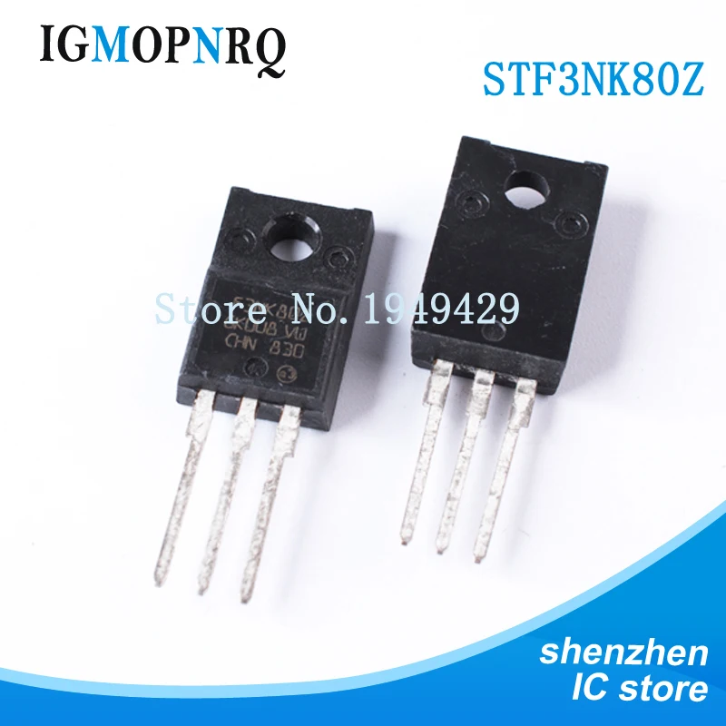 10pcs 24NM60 STF24NM60M2 13NM60 STF13NM60N STF3N62K3 STF3NK80Z STF5N52U TO-220F STF13NK50Z STF24N60M2
