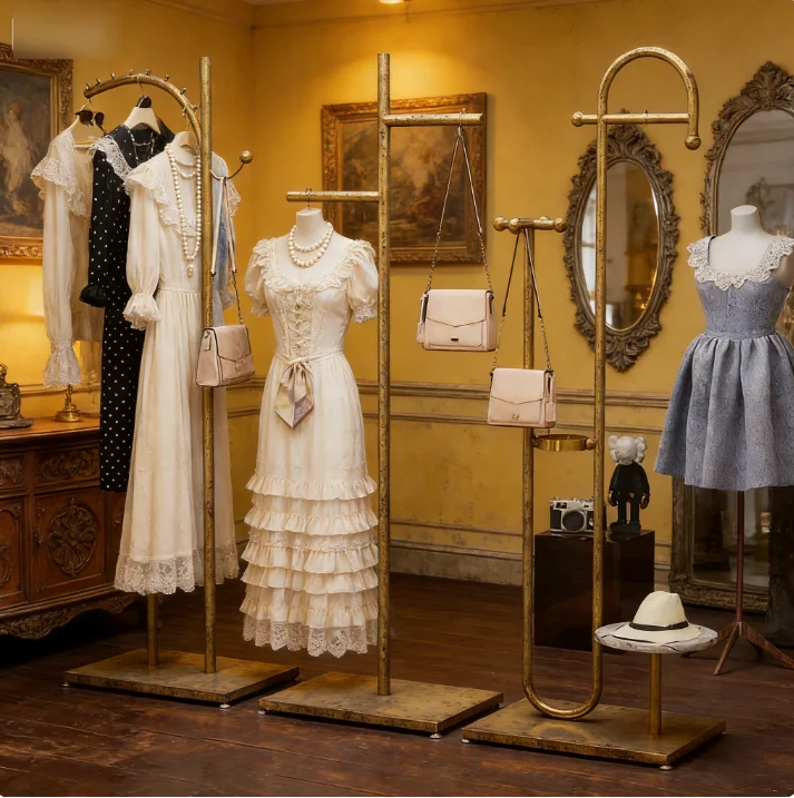 OutdoorClothing Store Display Rack, Coat Rack, Simple Hanging, Special Coat Rack For Men's And Women's Clothing Stores,log1