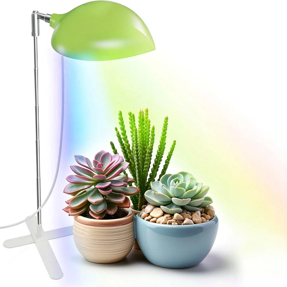 10 Dimming Levels Plant Growth Light 5W Full-Spectrum LED Growth Light with 4H/8H/12H/18H Timer Functions Plant Grow Lights