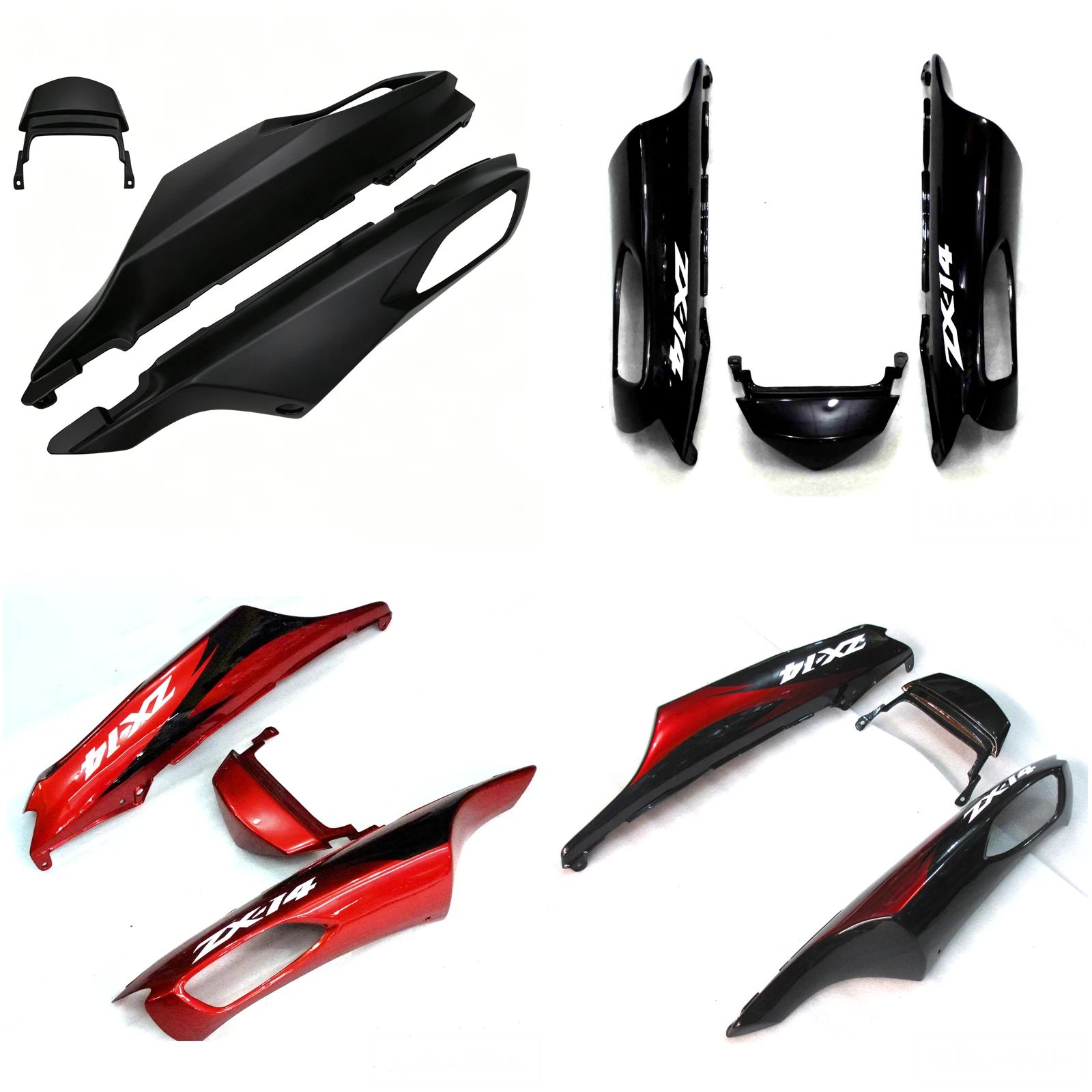 Rear Tail Cowl Fairing For Kawasaki Ninja ZX14 ZX-14 2006 2007 2008 2009 2010 2011 ABS Side Cover Motorcycle Bodywork Customize
