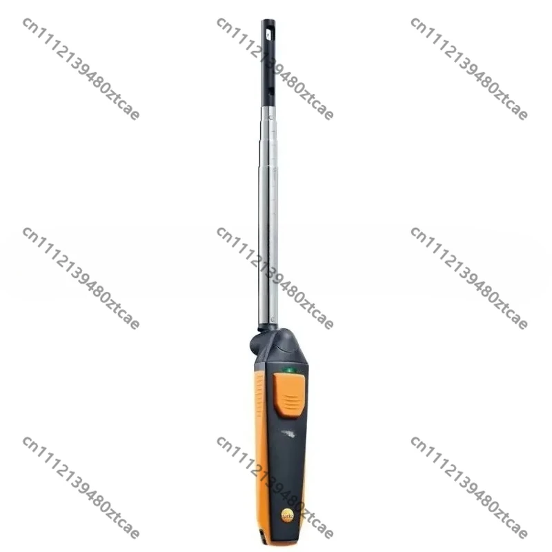 Bluetooth Thermal Hot Wire Anemometer Smartphone Control Retractable Probe HVAC Duct Wind Speed Temperature Air Volume Tester