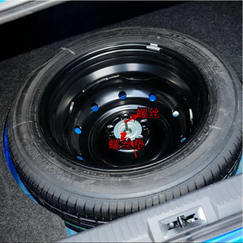 one set For Subaru Forester OUTBACK LEGACY Impreza XV Tribeca BRZ Original Spare Tire Screw Trunk Spare Tire Fixing Screw Gasket