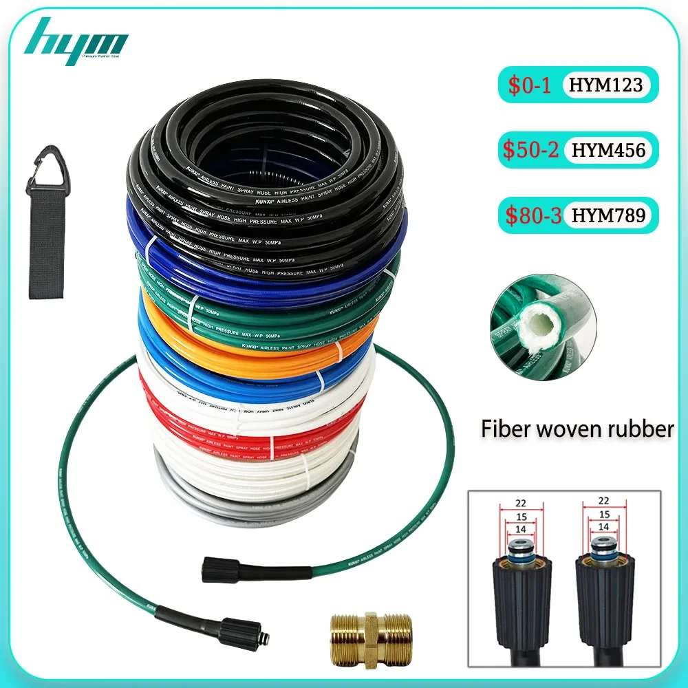 

0.5-40M For Some of Sterwins/ Daewooand Extension Hose M22 Spray High-Pressure Cleaning Hose Multiple Colors To Choose From