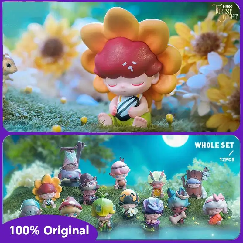 

100% Original Dimoo Forest Night Series Blind Box Guess Bag Toys Doll Cute Anime Figure Desktop Ornaments Collection Gift