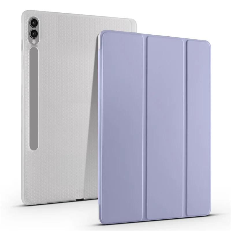 Funda abatible para Samsung Galaxy Tab S9 Plus, con soporte magnético para lápiz, Funda trasera suave para Galaxy Tab S9 +, 2023