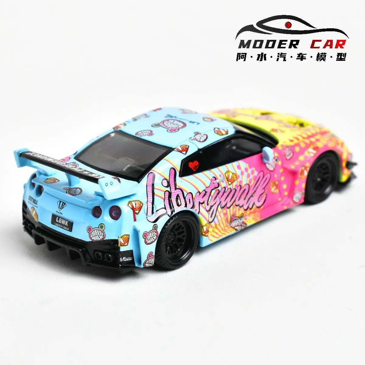 MINIGT 1:64 742 GTR R35 LBWK Diecast Model Car