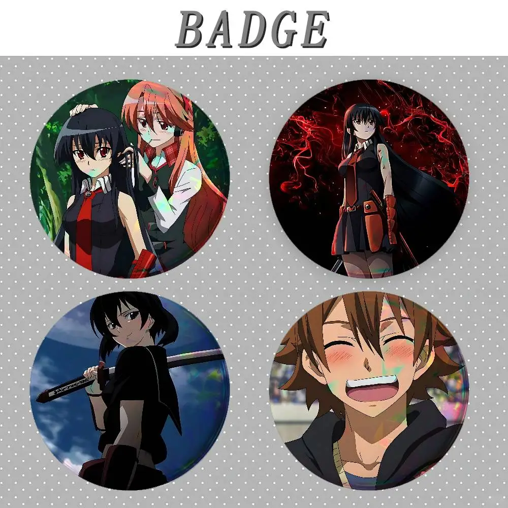 Akame Ga Kill Badges Tinplate Soft Button Pin Brooch Metal Badge Custom Jewelry Accessories Hat Bag Lapel