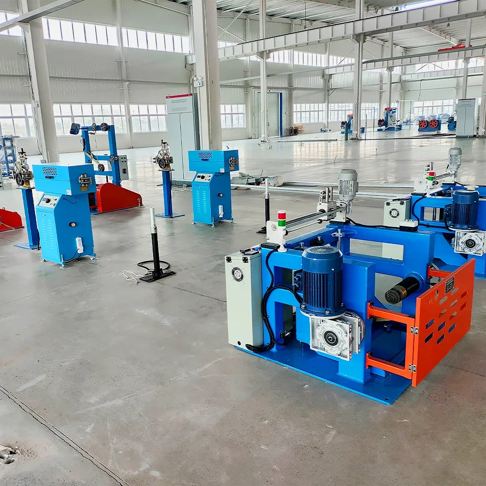 QP1400MM Shaftless Motorized Take-Up & Pay-Out Machinery Wire Layer Winding Machine Spool Machine Rewind
