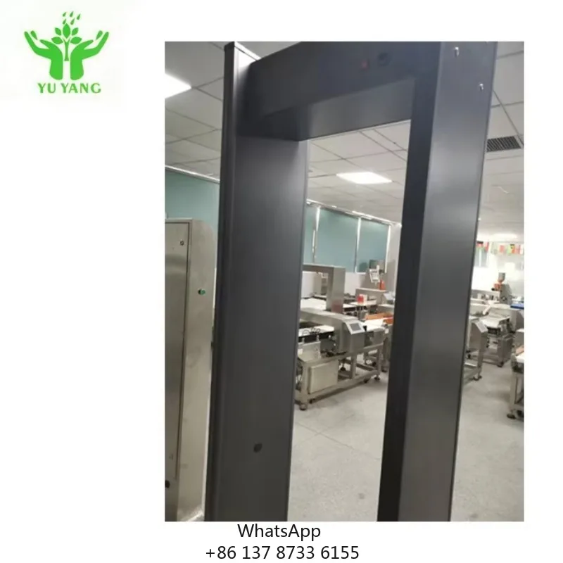 Industrial Metal Detectors Walk Through Infrared Body Temperature Scanner Security Door Human Temperature Screening