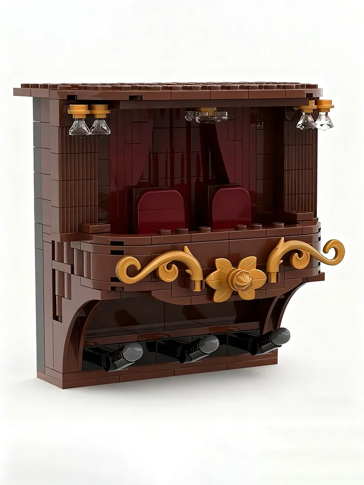246 stks MOC Statler Waldorf Balkon Model Bouwstenen creatieve Modulaire Baksteen Onderwijs Architectuur speelgoed kerstcadeaus - afbeelding 2