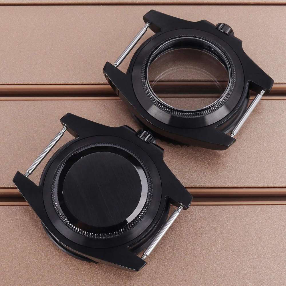 NH35 40mm High Quality Watch Case Sapphire For SUB Yacht Seiko NH35 NH36 NH38 NH34 Miyota 8215 ETA 2824 Movement 20ATM 120 Click