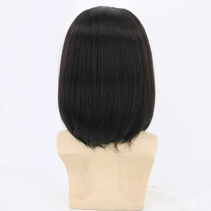 Feest Cosplay Pruik Naar binnen Krul Kort haar Podium Sitcom Kleding Match Widow's Peak Bob Kapsel Bar Hoofddeksels Schouderlengte haar