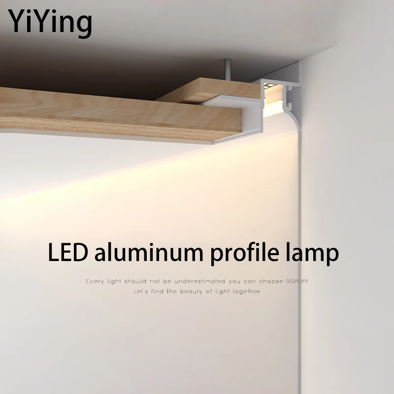 Led Aluminum Profile Light Recessed Linear Wall Washing Lamp Long Strip Narrow Return Reflector Slot Ceiling Channel Lights Spot