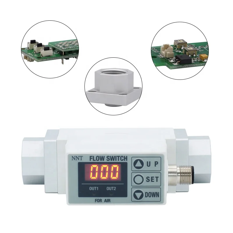 

NNT Best Selling NPF2A Thermal Air Flow Switch Digital Flow Switch Air Flow Meter