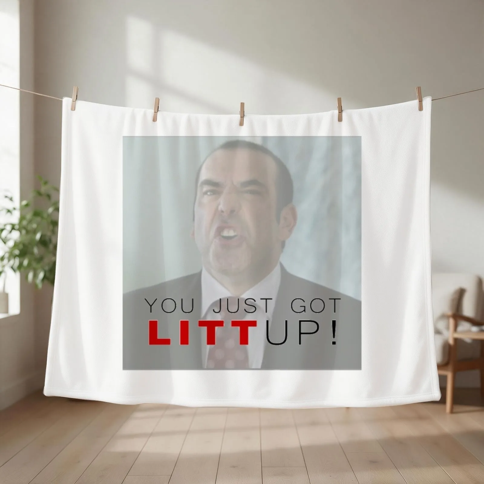 You Just Got Litt up Throw Blanket couch cozy soft plush fuzzy picnic outdoor blanket