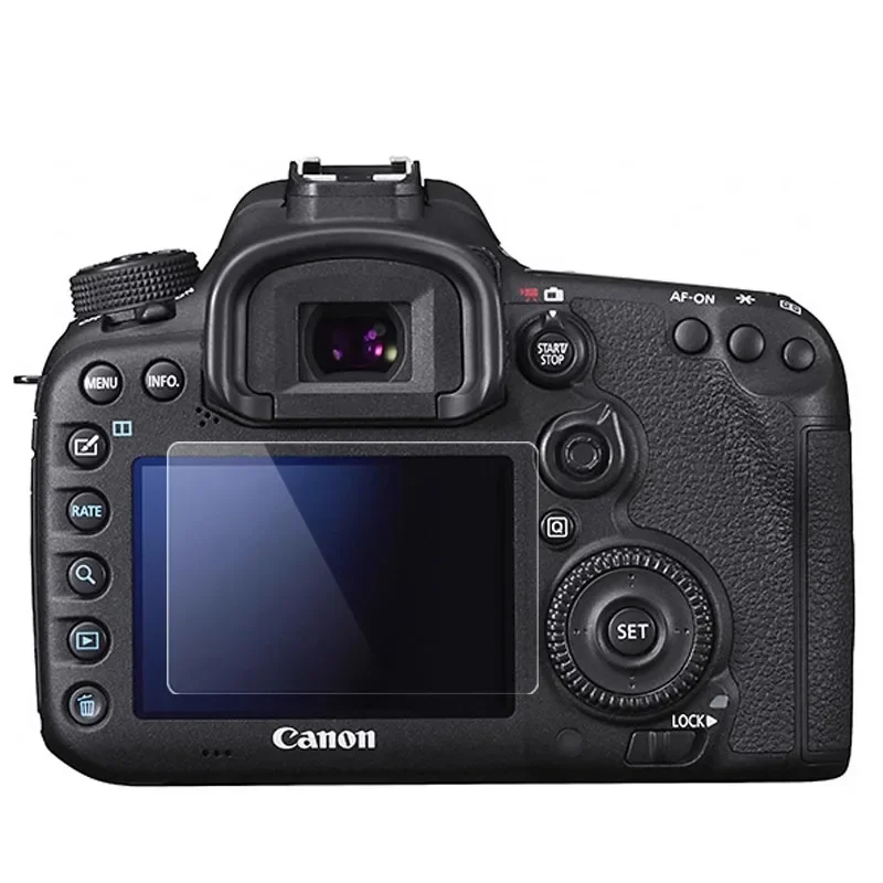 For Canon 650D Anti-Scratch HD Clear Tempered Glass Screen Protector 9H Hardness LCD Film