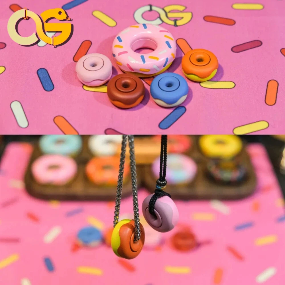 OSEDC MINI Donut Fidget Spinner Stainless Steel Ceramic Coating Fidget Toys For Adults Anxiety Relief Gadgets