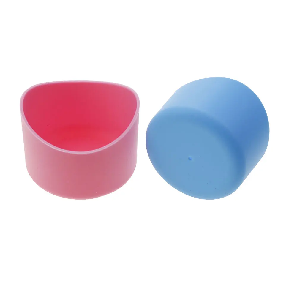 JCD 6cm Diameter Food Grade Silicone Sleeve For Glass Water BottleHeat Resistant Protective Anti-Slip Silicone Cup Bottom Cover