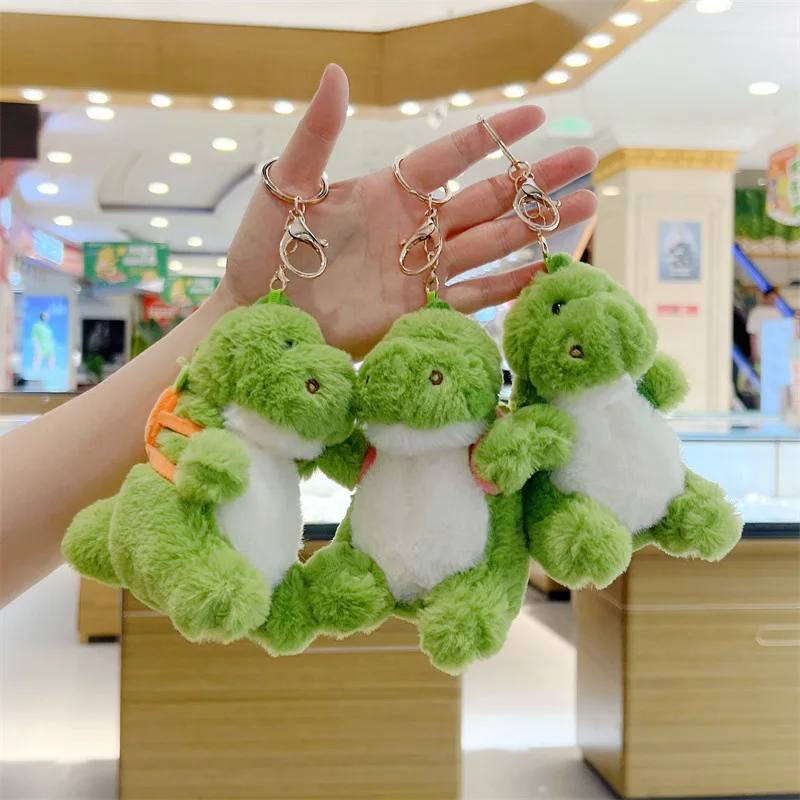 

Dinosaur Keychain Stuffed Plush Toy Backpack Pendant Decorative Soft Dinosaur Plush Doll School Bag Car Keychain Holiday Gift