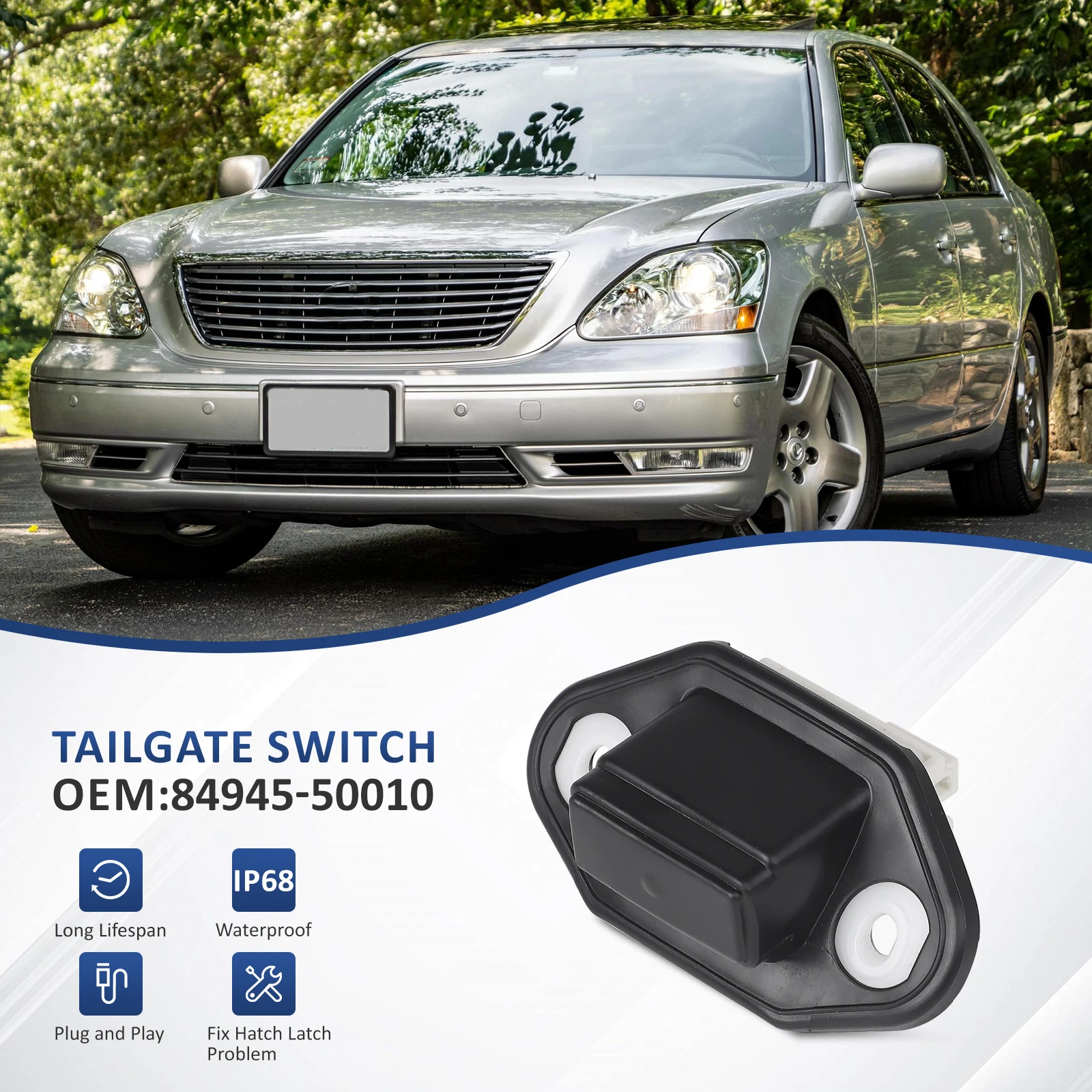 Trunk Lid Boot Release Switch Button – Fits Toyota Avalon & Lexus ES350 LS430 – 84945-50010