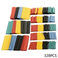 AT44-400ML/H Mini Ultrasonic Mist Maker Fogger With 328Pcs Cable Heat Shrink Tubing Sleeve Wire Wrap Tube 2:1 Assortment Kit