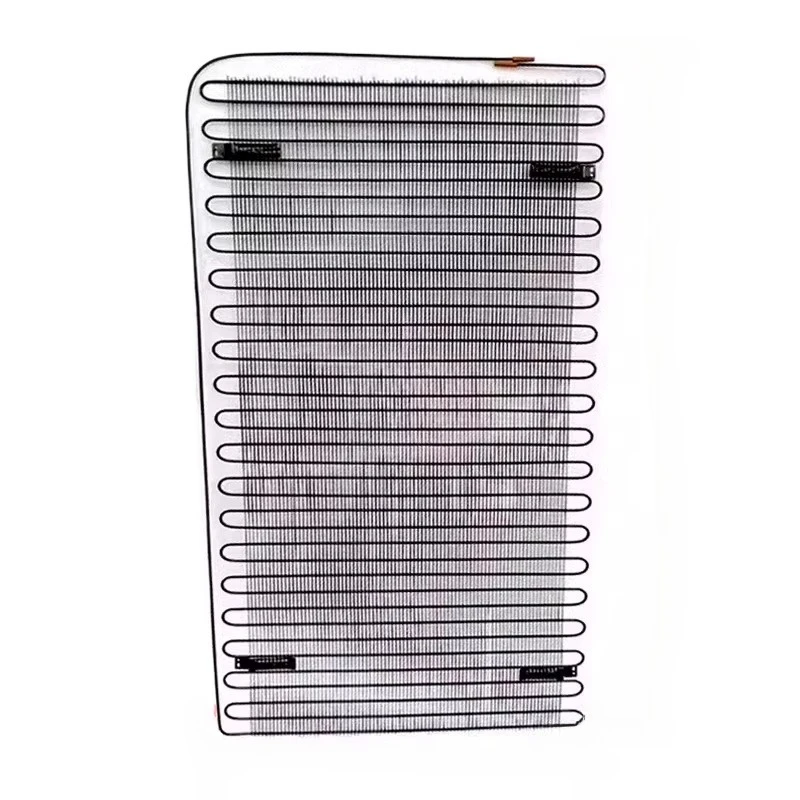 Double door opposite door refrigerator radiator high pressure back plate freezer encryption widening condenser cooling wire