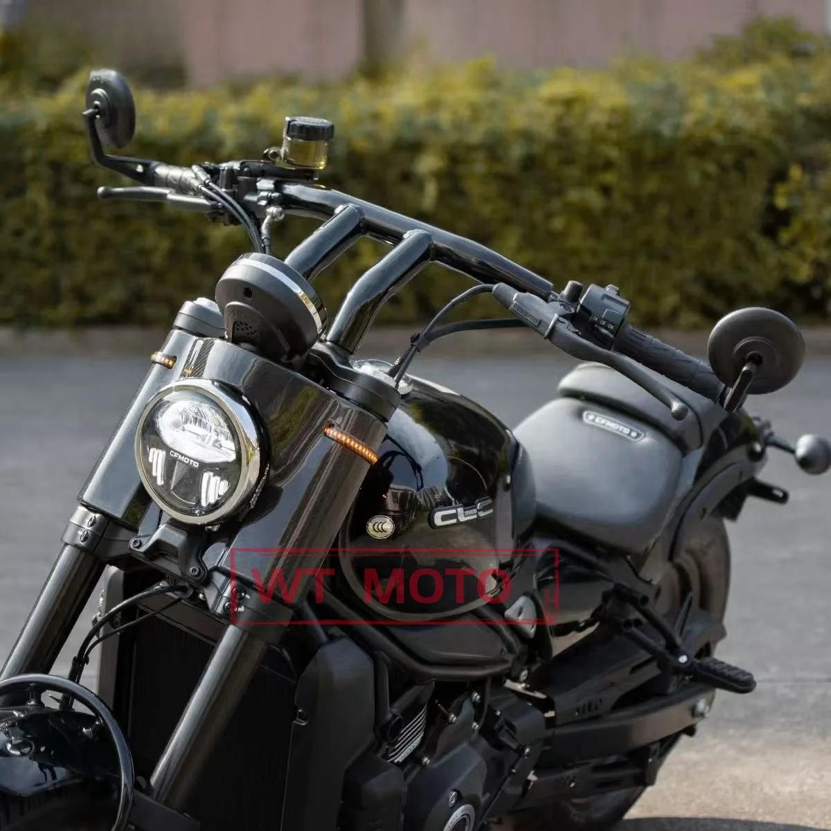 Modificato per la copertura del parabrezza della carenatura del faro dello schermo in plastica ABS rotondo del motociclo CFMOTO CLC450