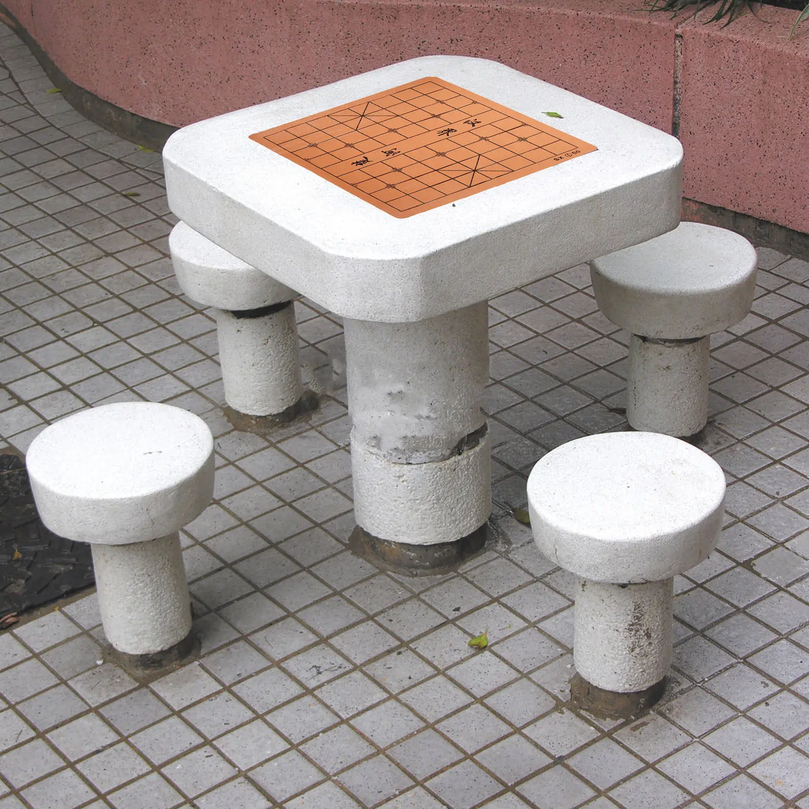 

Foldable Dual-Sided PU Xiangqi Chessboard Portable Roll Up Chinese Chess Mat Game Accessory Lightweight Smooth Surface
