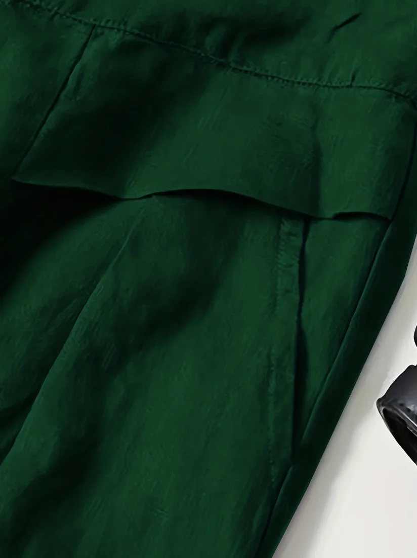 Women's clothing elegant casual fashionable outdoor sports slimming versatile European and American elastic waist circumfer