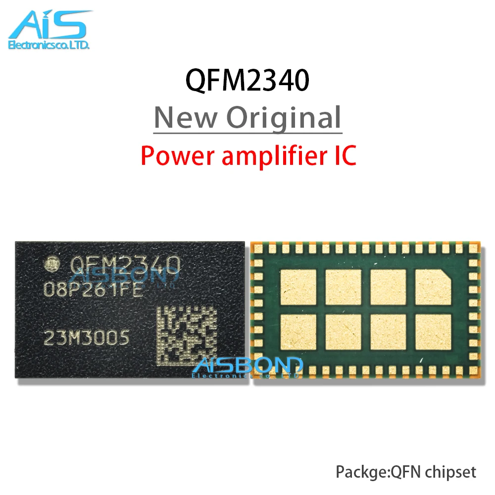 2 pçs/lote original novo qfm2340 ic qfm 2340 módulo de sinal amplificador potência chip pa ic