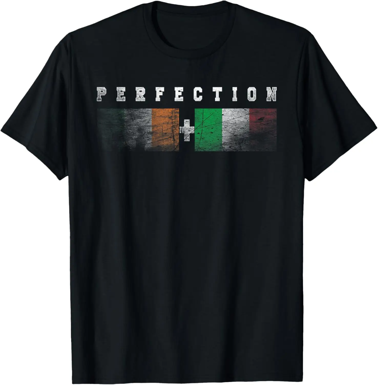 

Irish Plus Italian Perfection Heritage Flag St Patricks day T-Shirt