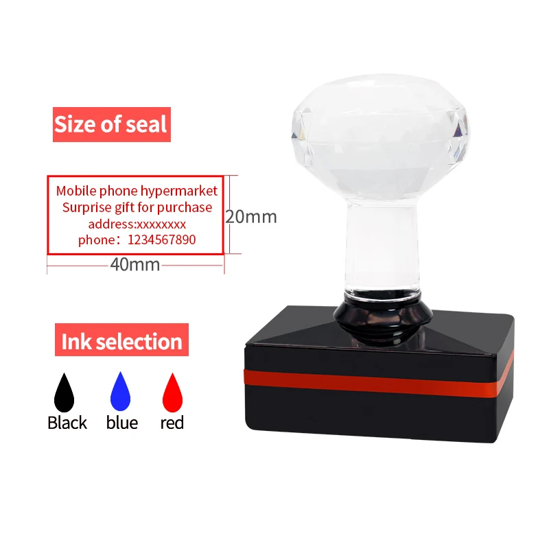 قم بتخصيص الشعار الخاص بك، ختم حبر حساس للضوء، ختم مطاطي مخصص ذاتي التحبير #2