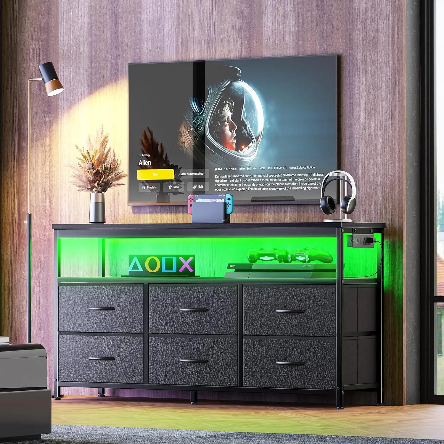 Huuger Led Tv Stand…