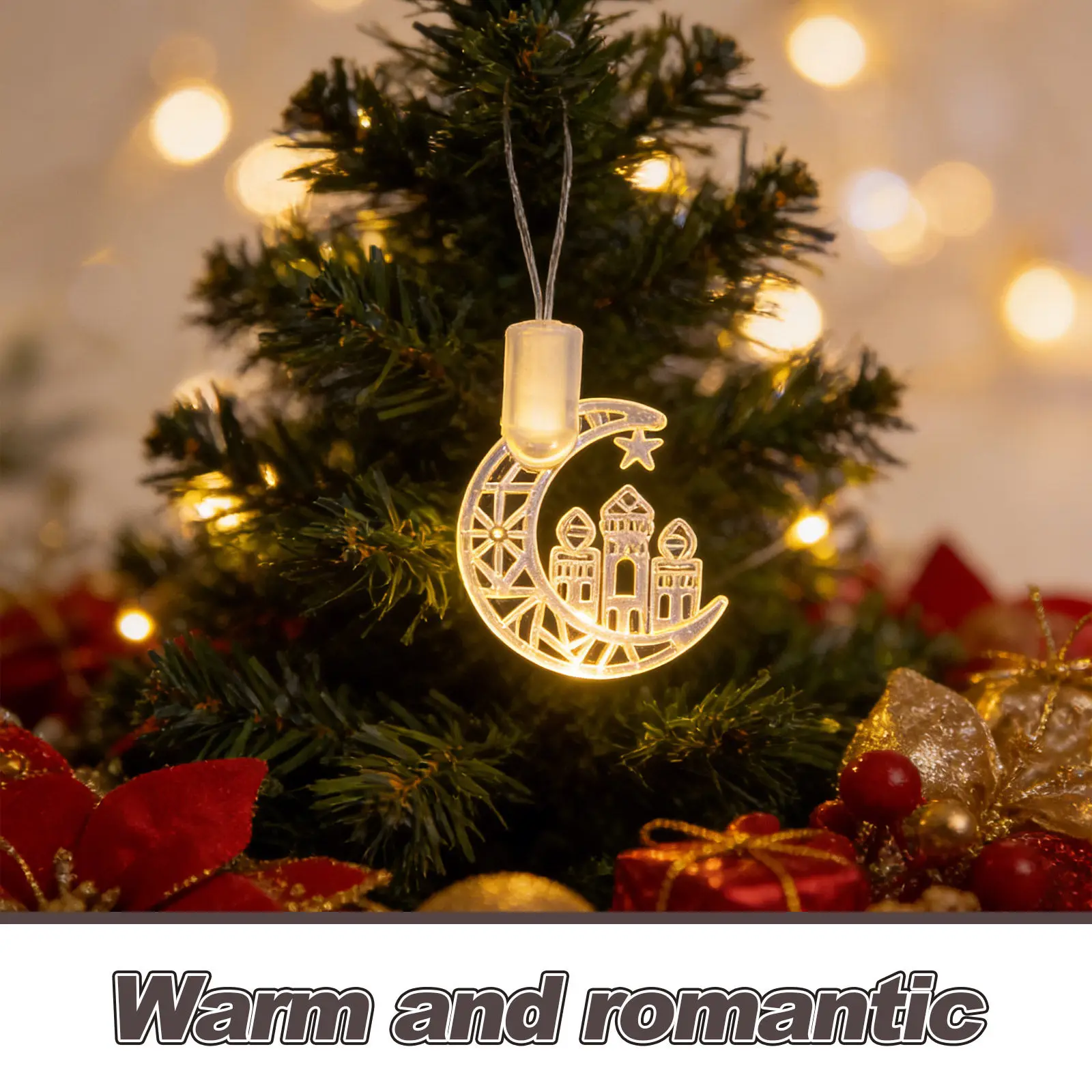 200Pcs Transparent Moon-Shaped LED String Light Bulb Covers Plastic Lamp Shade for Hanging Bulb Fairy Lights Wedding Party
