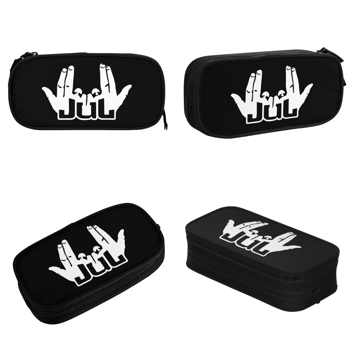 Classic Rapper Singer Jul Sign Pencil Case Pencilcases Pen Holder for Student Large Storage Bag Office Gifts Accessories