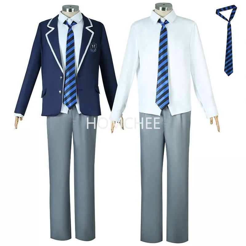 

Парик для костюма для косплея исаги Йоичи из аниме «синий замок», школьная форма с вышивкой DK, искусственная Роза, сетка для платья, подарок