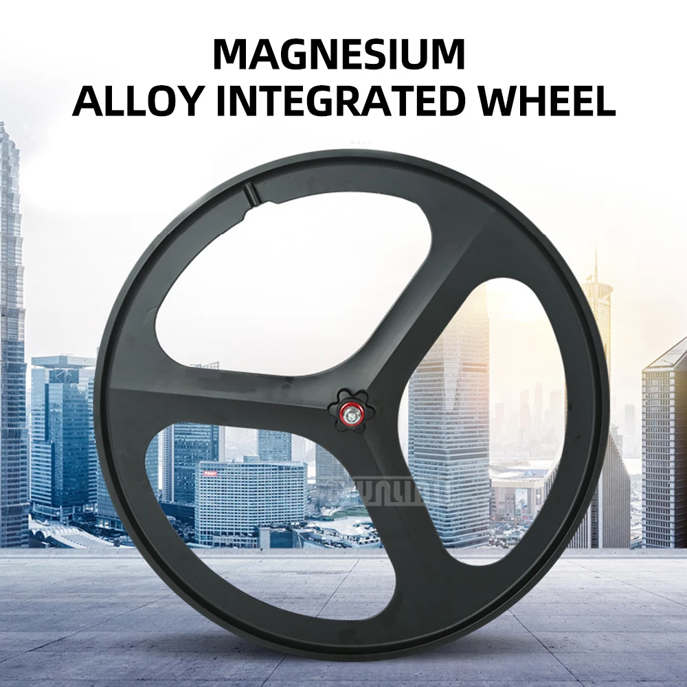 

Magnesium Alloy Bike Wheel 700C Bicycle Rim 3 Knife Front Rear Fixed Gear Flip-Flop Hub Cycling Modifiable