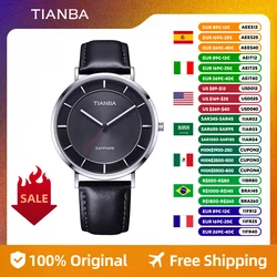 TIANBA Original Solar Energy Watch Women's Fashion Simple Watch Diamond Belt Waterproof Watch Ultra-Thin Women's Watch 9006