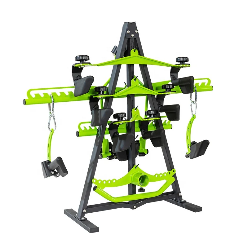 Back Exercício Gym Handle Lat Pulldown Remo Bar Set, Mag Grip Acessórios, Pull Up Barbell, Multi Funcional Trainer, 8 peças