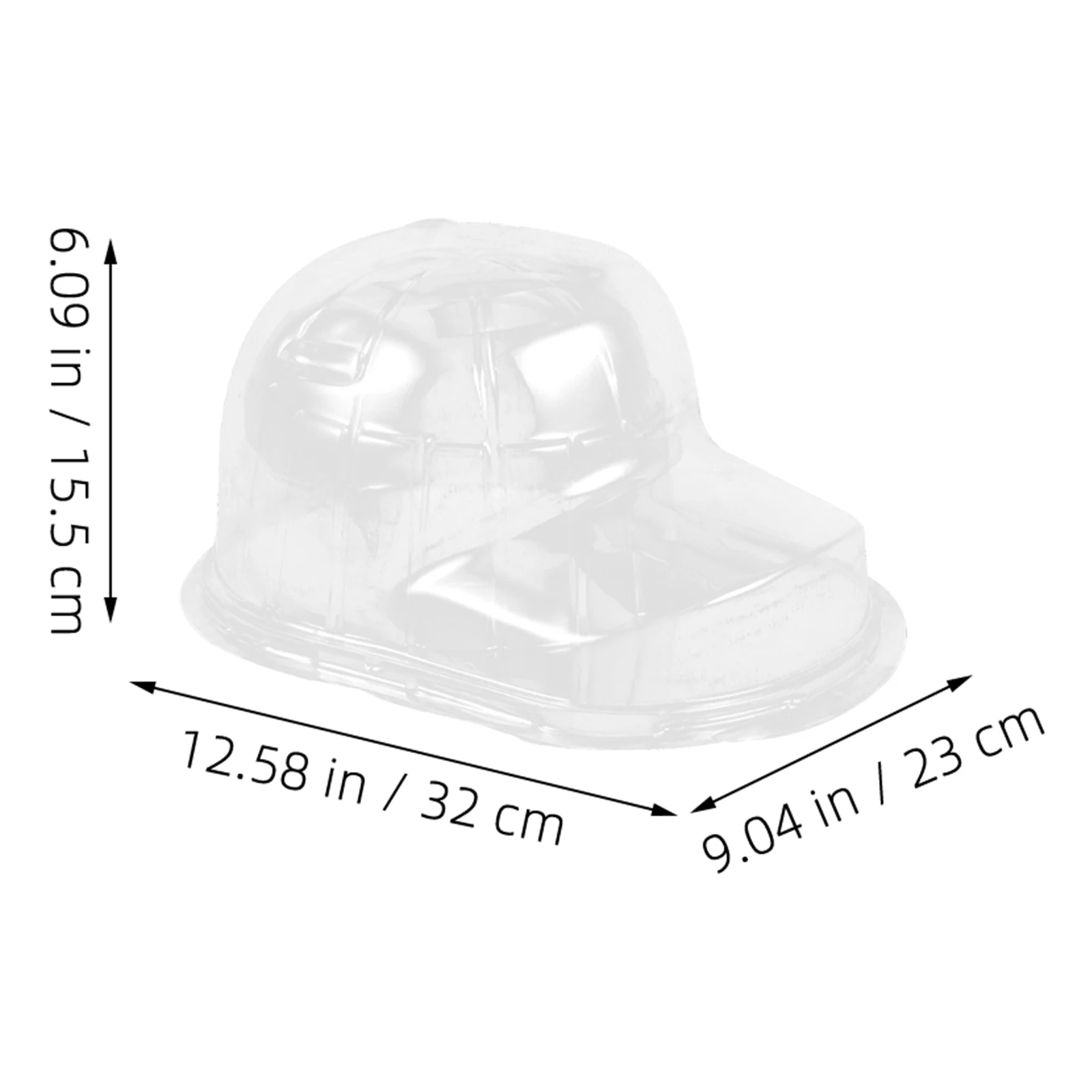 2 قطعة قبعة بيسبول حامل قبعة شفافة المشكل خفيفة الوزن المحمولة قبعة تخزين الرف قبعة بيسبول المشكل