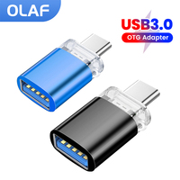 Olaf OTG Type C to USB 3.0 Adapter USB C Male To USB A Female Data Connector For iphone 15 16 Xiaomi Samsung Huawei PC Laptop