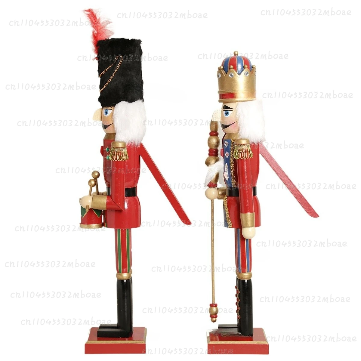

Christmas Wooden Nutcracker Ornament Christmas Decoration about 60cm High 2 Optional