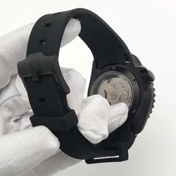 41mm WatchMen's Luxury Watches Luminous Dial Sapphire Glass Black Brushed Case Automatic Mechanical Watch