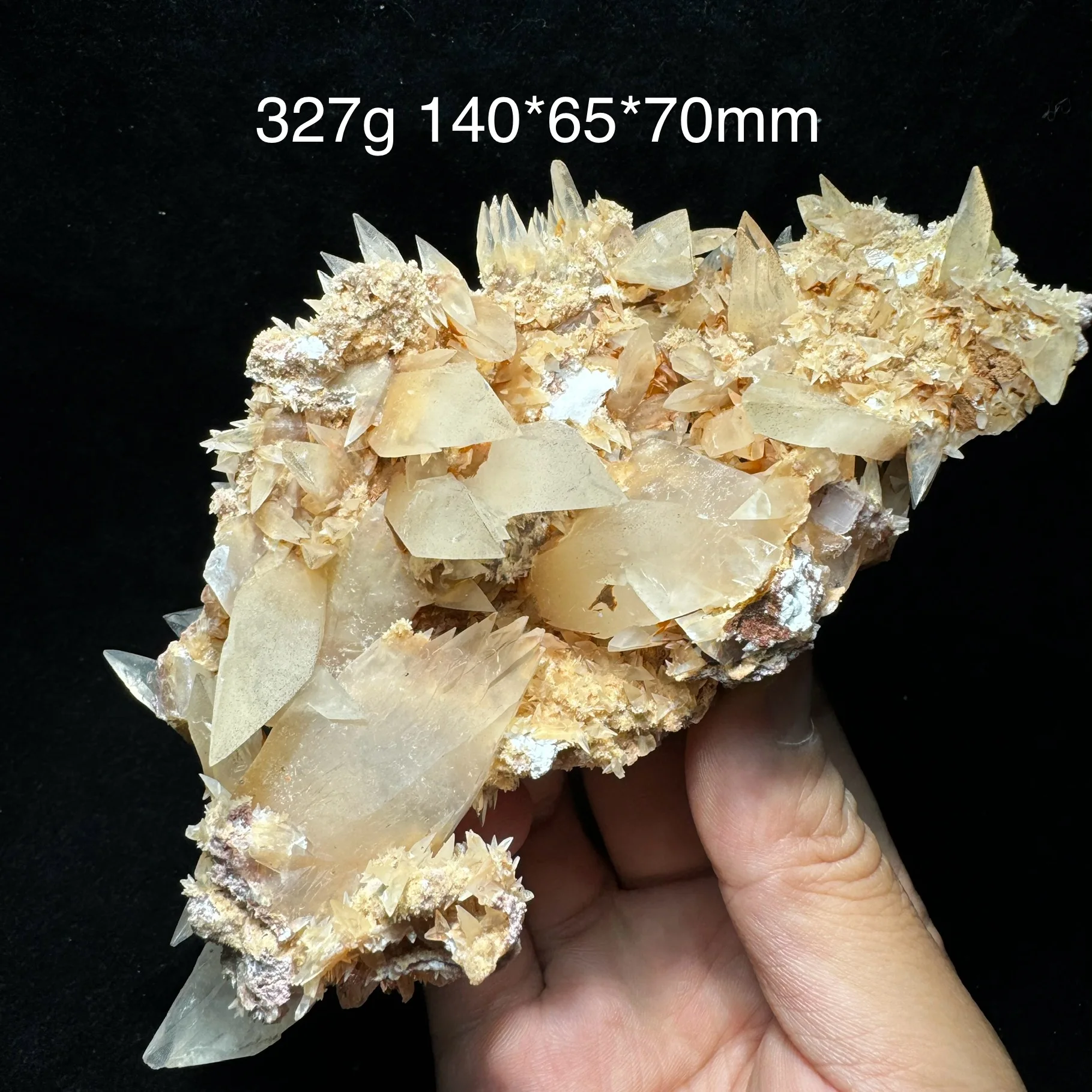 327g Natural Calcite Mineral Specimen Healing Stone Home Decor