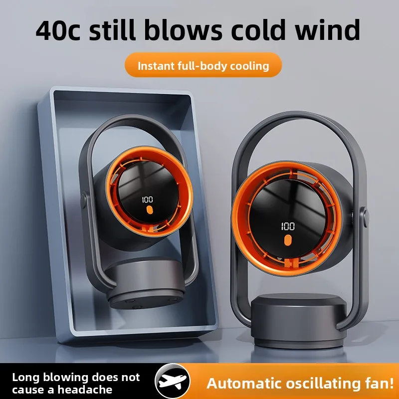 

USB-вентилятор без лопастей с функцией увлажнения, портативный, настенный и настольный, для кемпинга и офиса