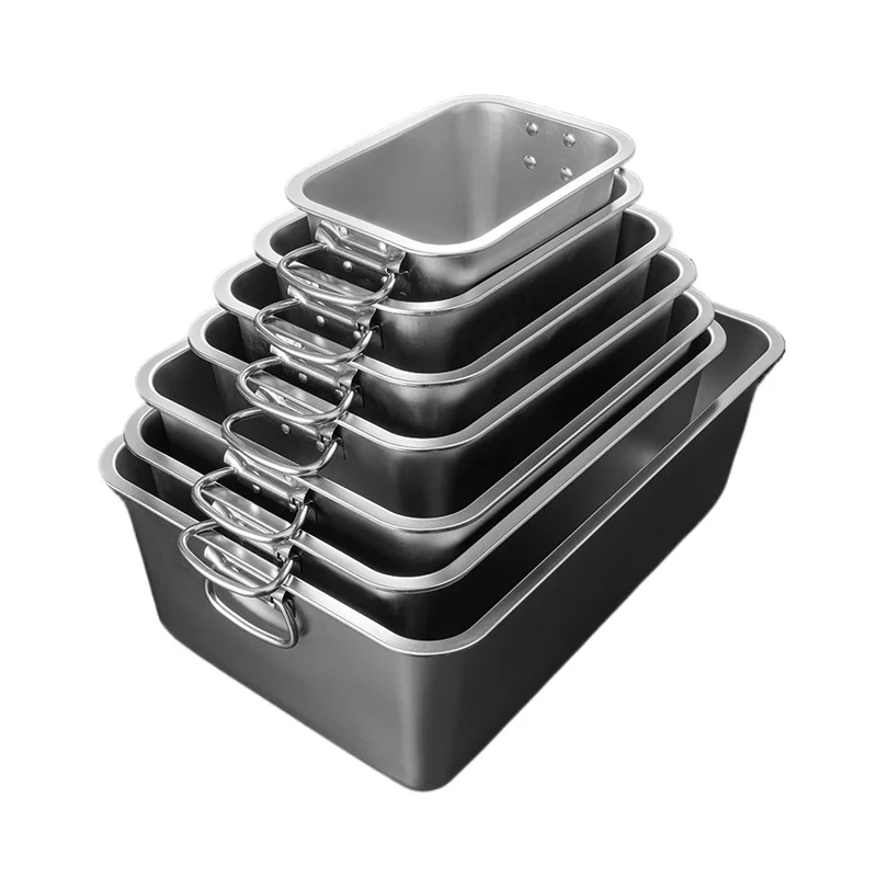 

Restaurant Equipment Height 304 Commercial Kitchen Workbench Catering Food Stainless Steel Hotel Tray with Handle
