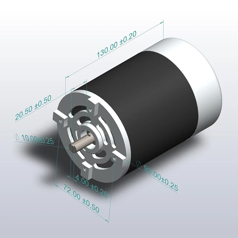 Permanent Magnet DC Brush Motor 500W For WMD16V-221 BFM16 KF16L Milling Machine TYTAN CENTER 750 Proficenter 550 WQV