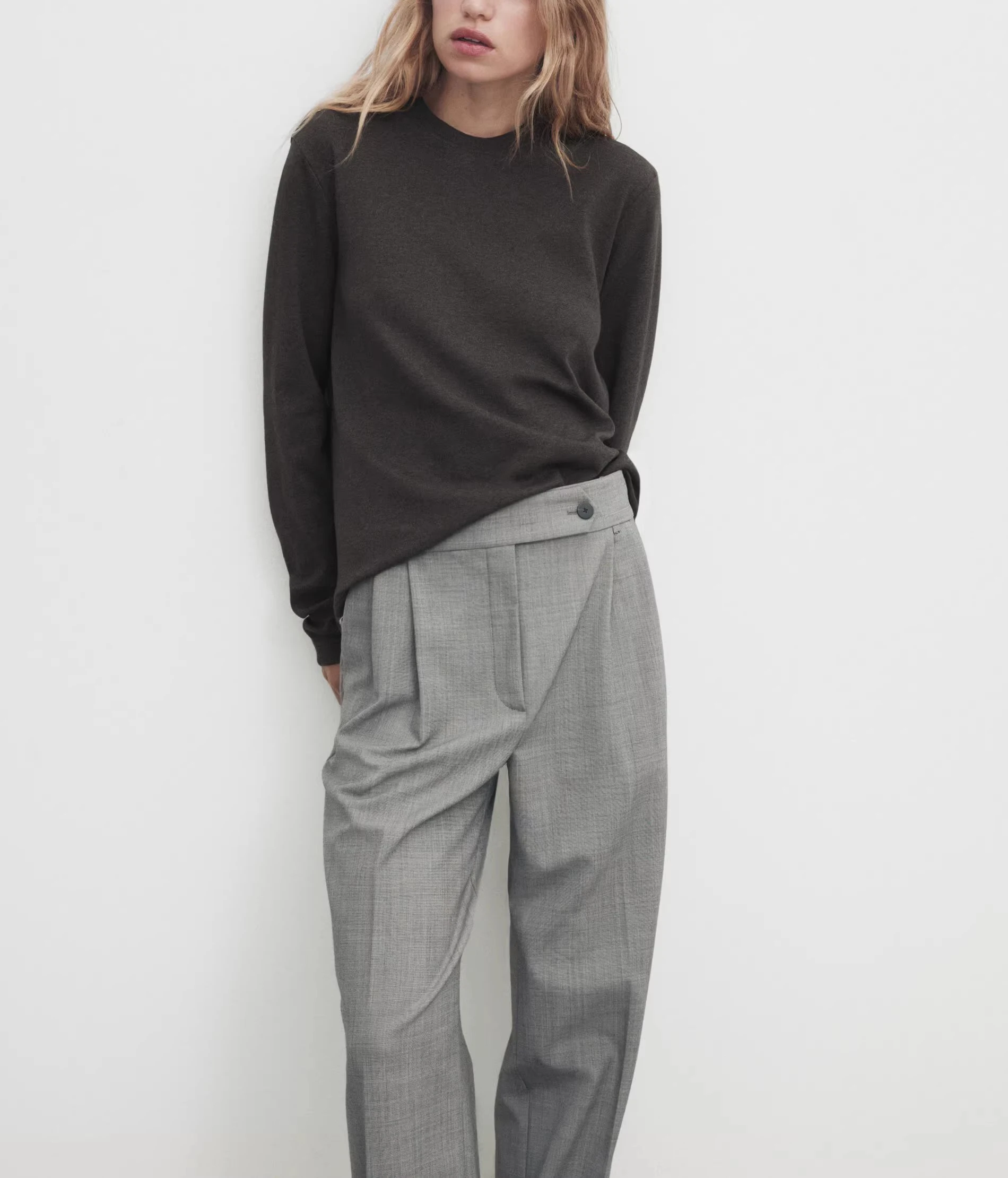 Eenvoudig Sle Cotton Long Sve round Ne T-shirt Dames Basic Match Alle zwaargewicht basislaag top voor lente nieuwe collectie